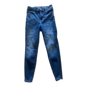 American Eagle Outfitters Dark Blue Skinny Jeans Size 2 Short